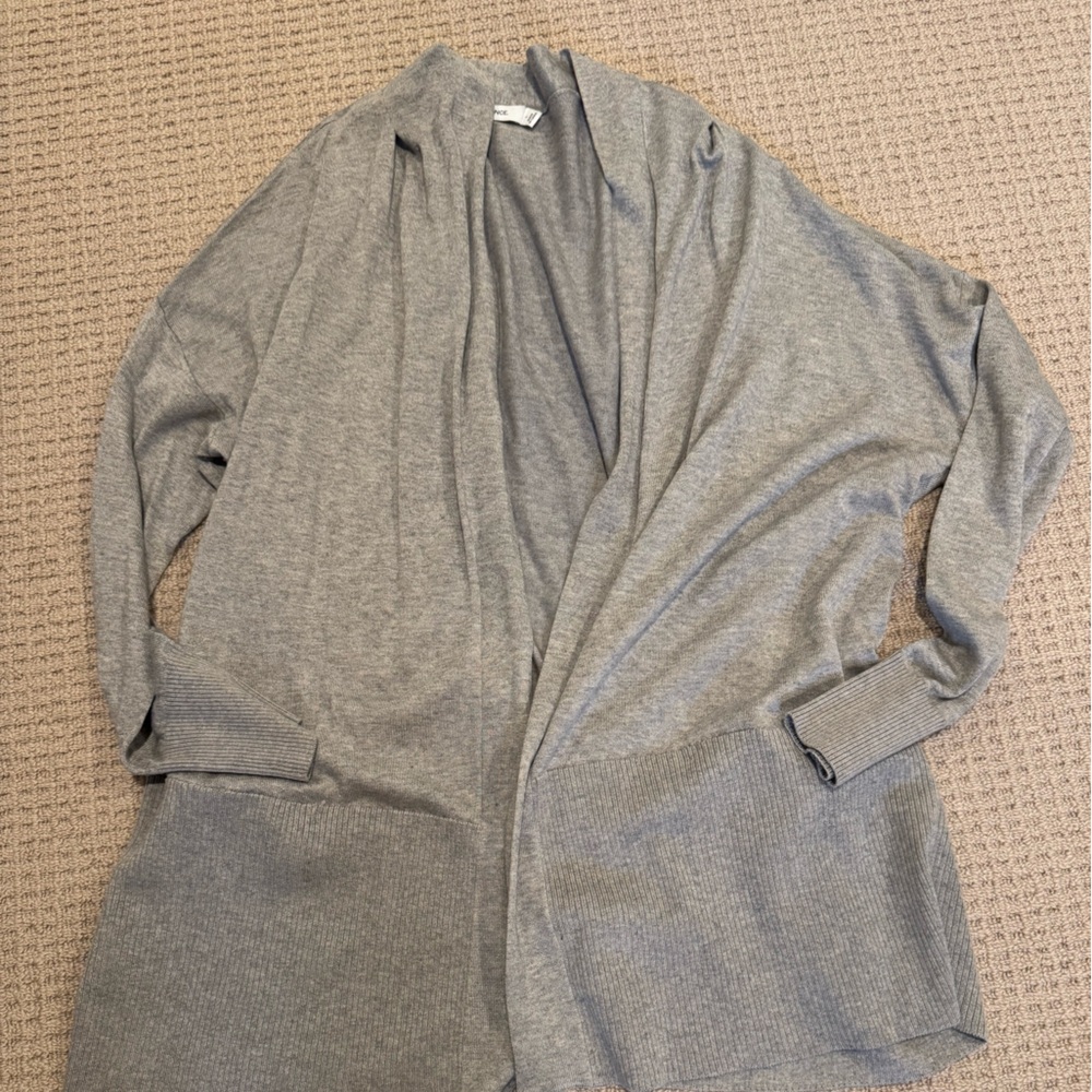 Vince Gray Open Front Cardigan